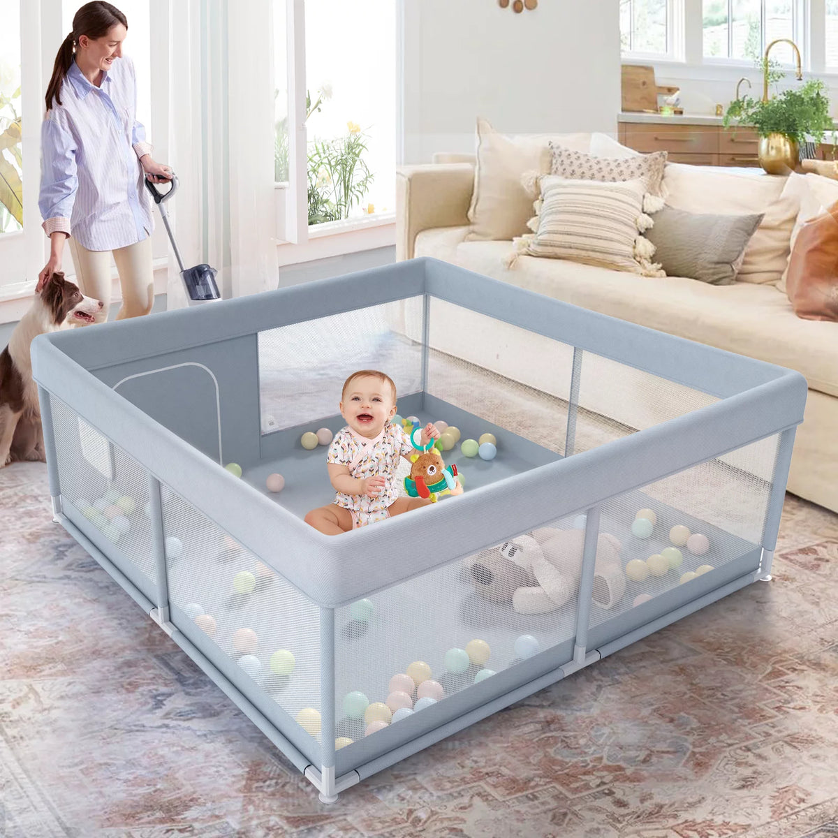 47x47inch Play Pen with Mat C7514