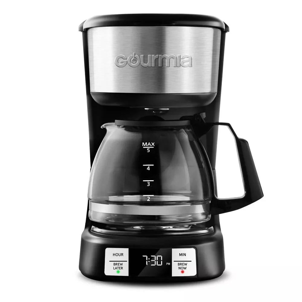 5 Cup Programmable Drip Coffee Maker Black H22215