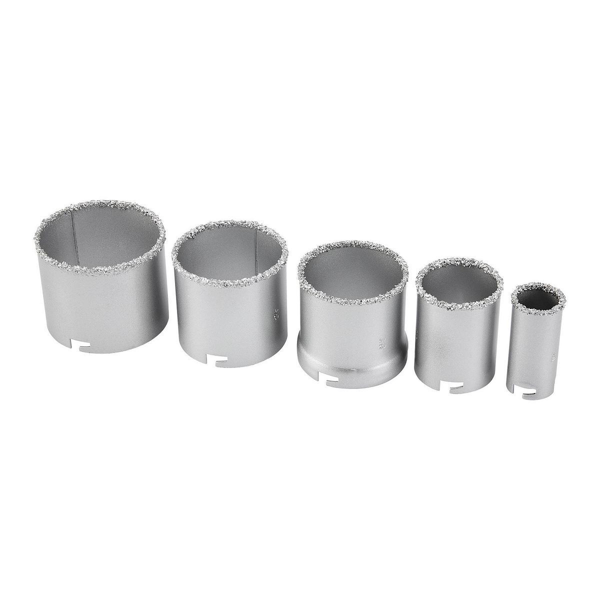 1-1/4 In. - 3-1/4 In. Carbide Grit Hole Saw Set, 9 Piece J909359