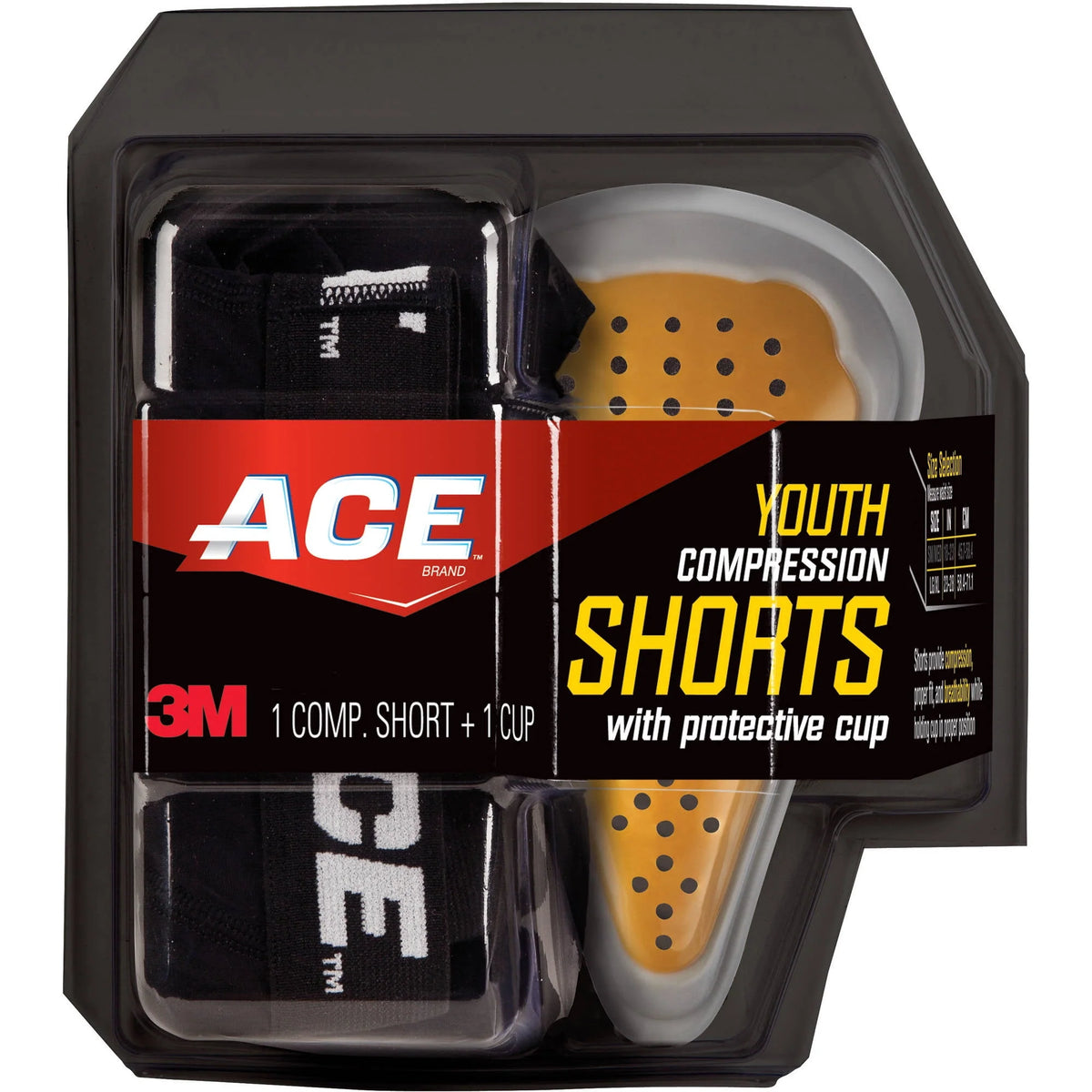 Black Compression Short and Cup M401785