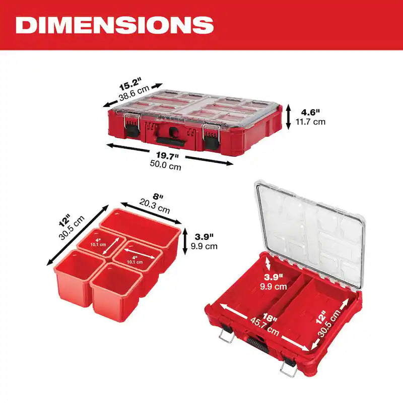 Impact Resistant 11-Compartment Small Parts Organizer H6635