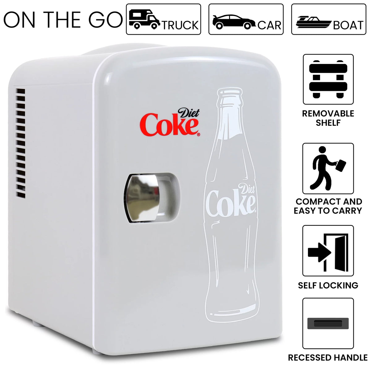 6 Can Portable Cooler Mini Fridge B637803