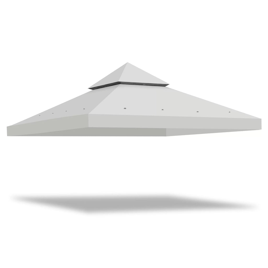 10'x10' 2 Tier Grey Canopy Cover D926851