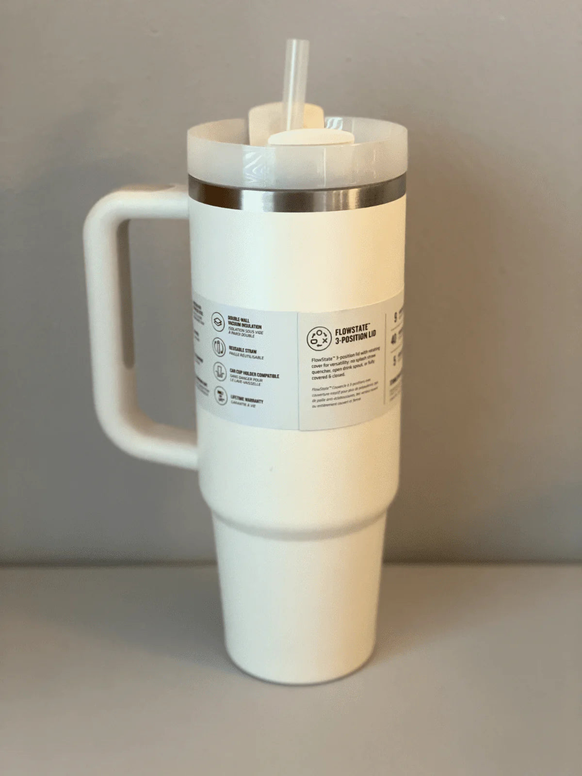 40 oz Stainless Steel Vacuum Insulated Tumbler with Lid and Straw O531