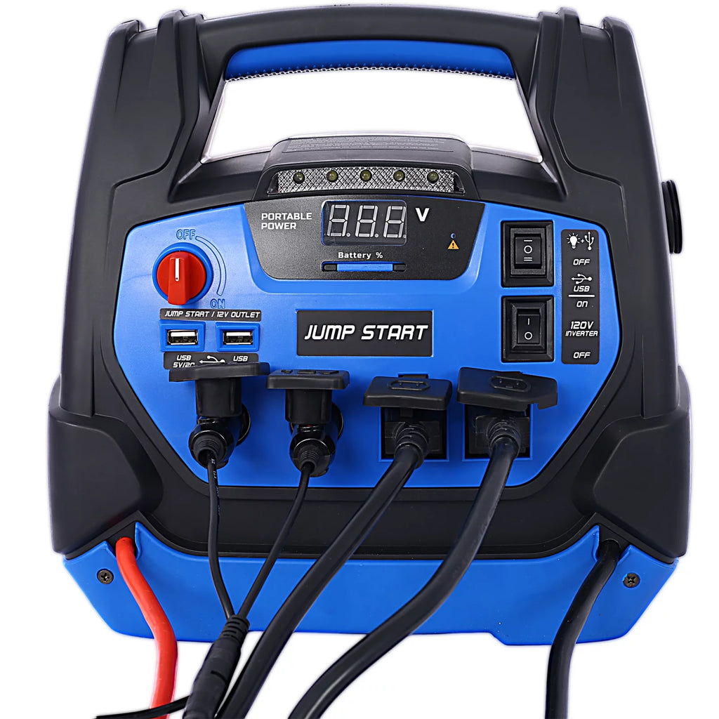 1800 Amps 12V DC Jump Starter with Air Compressor A8880