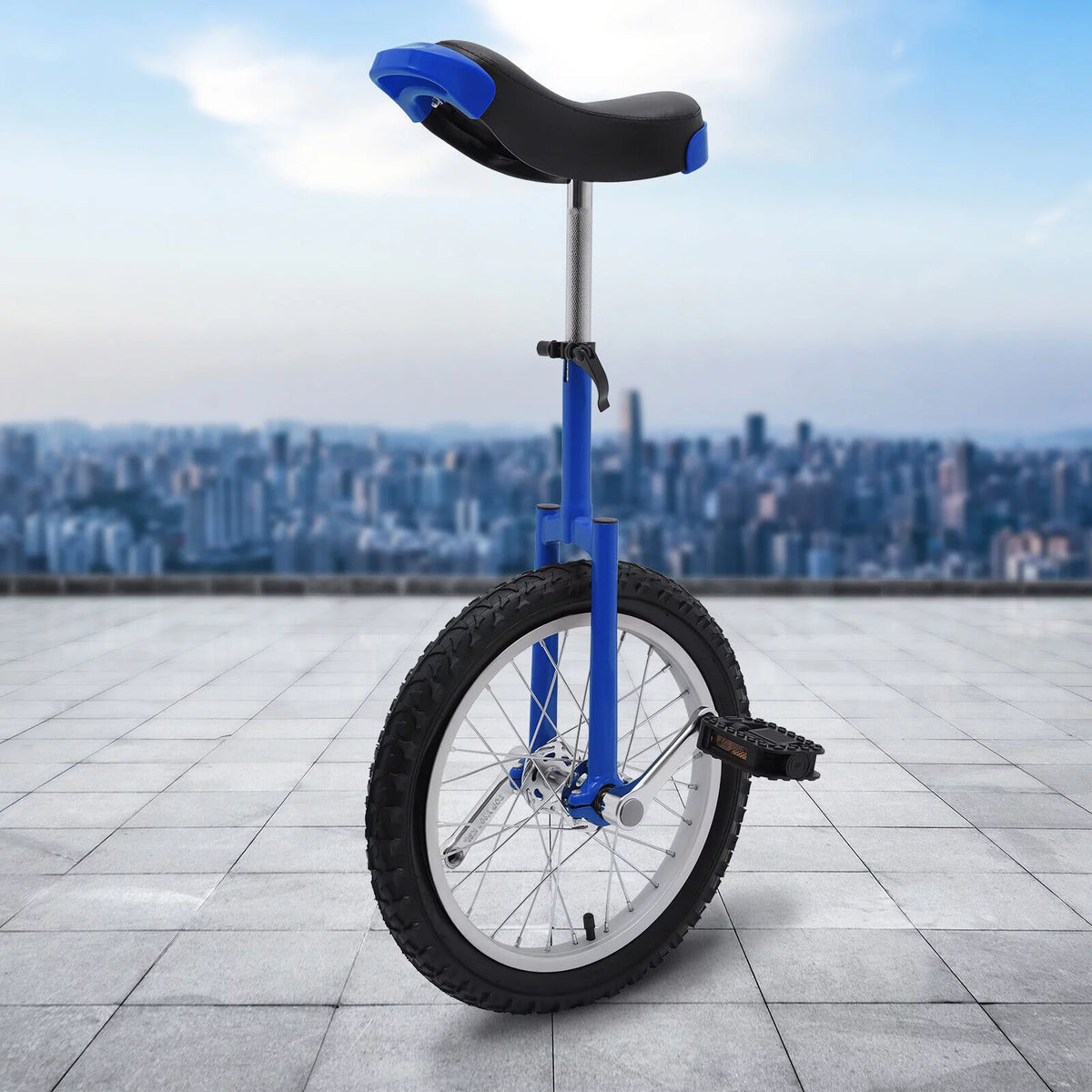 16 Wheel Unicycle with Steel Rim Adjustable Height S88365