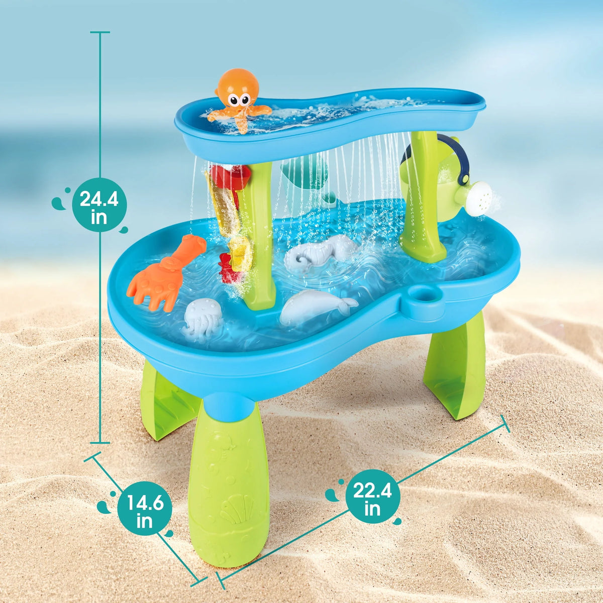 Sand and Water Table with 19PCS Accessory Set V761