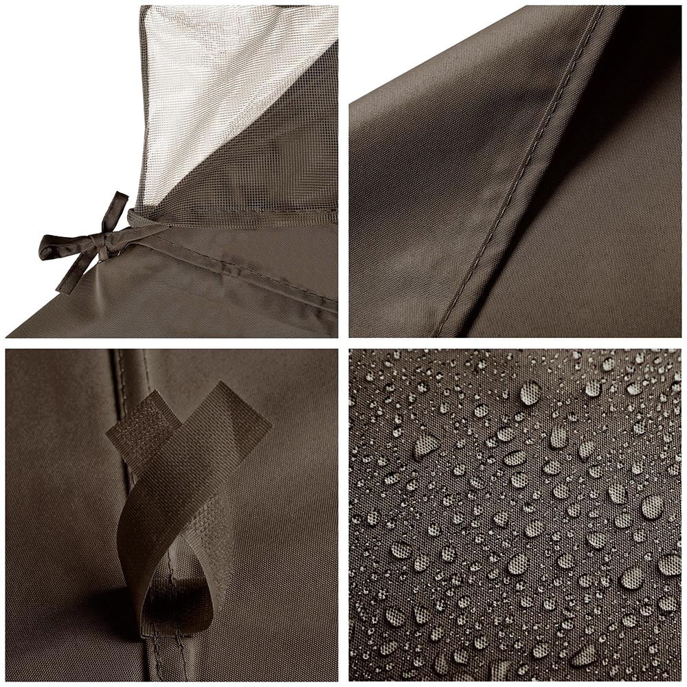 10'x10' 2 Tier Grey Canopy Cover D926851