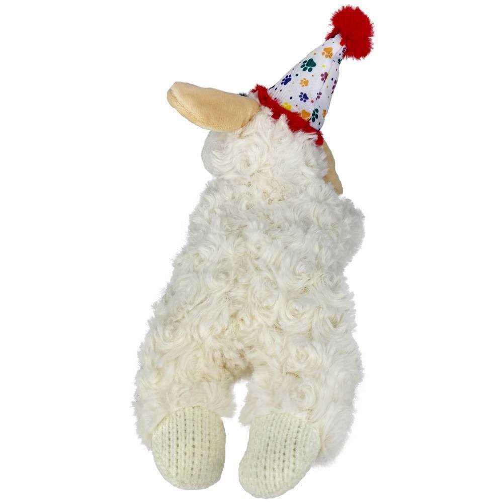 Lamb Chop Dog Toy with Birthday Hat E705684