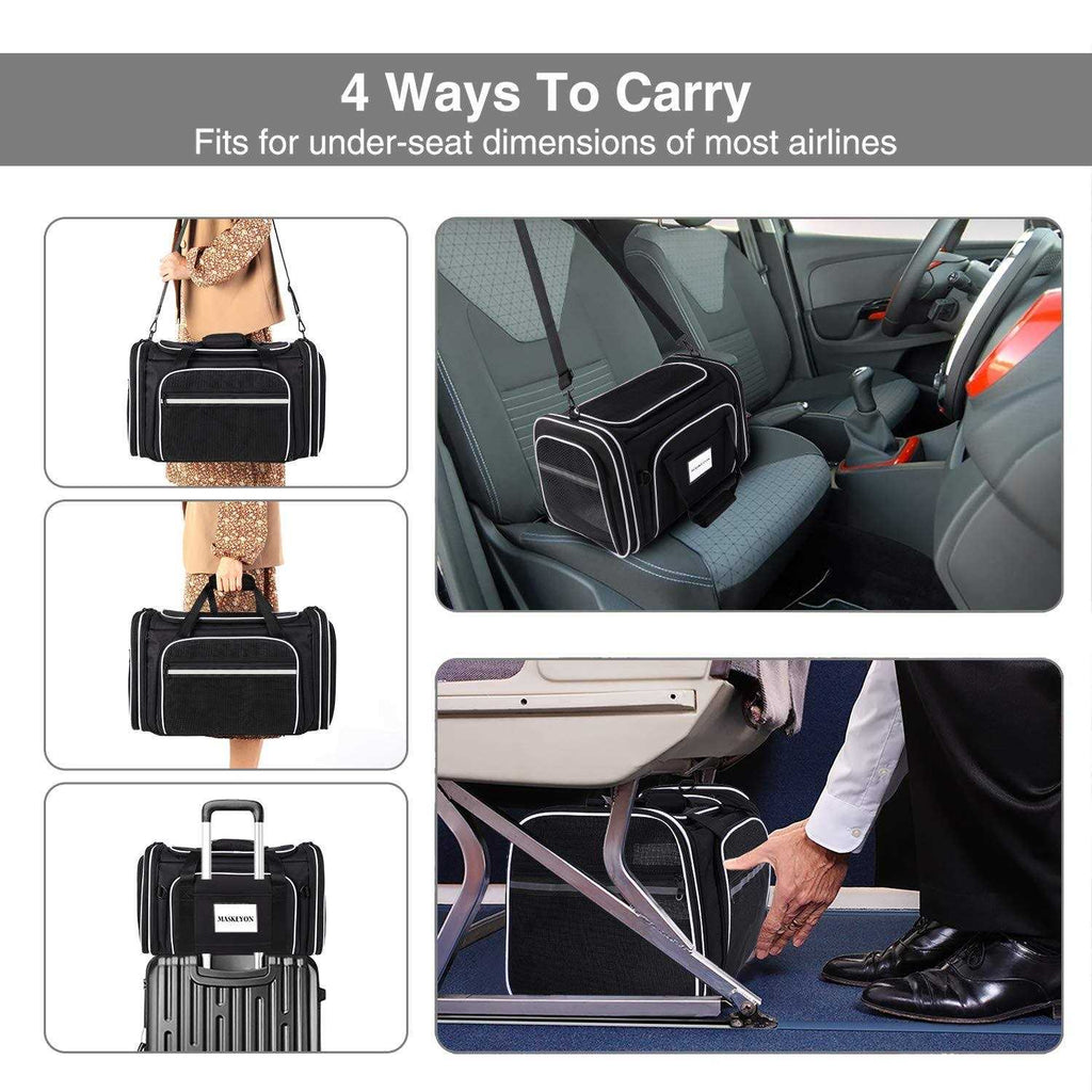 Soft Sided Pet Carrier 4 Expandable Collapsible J996