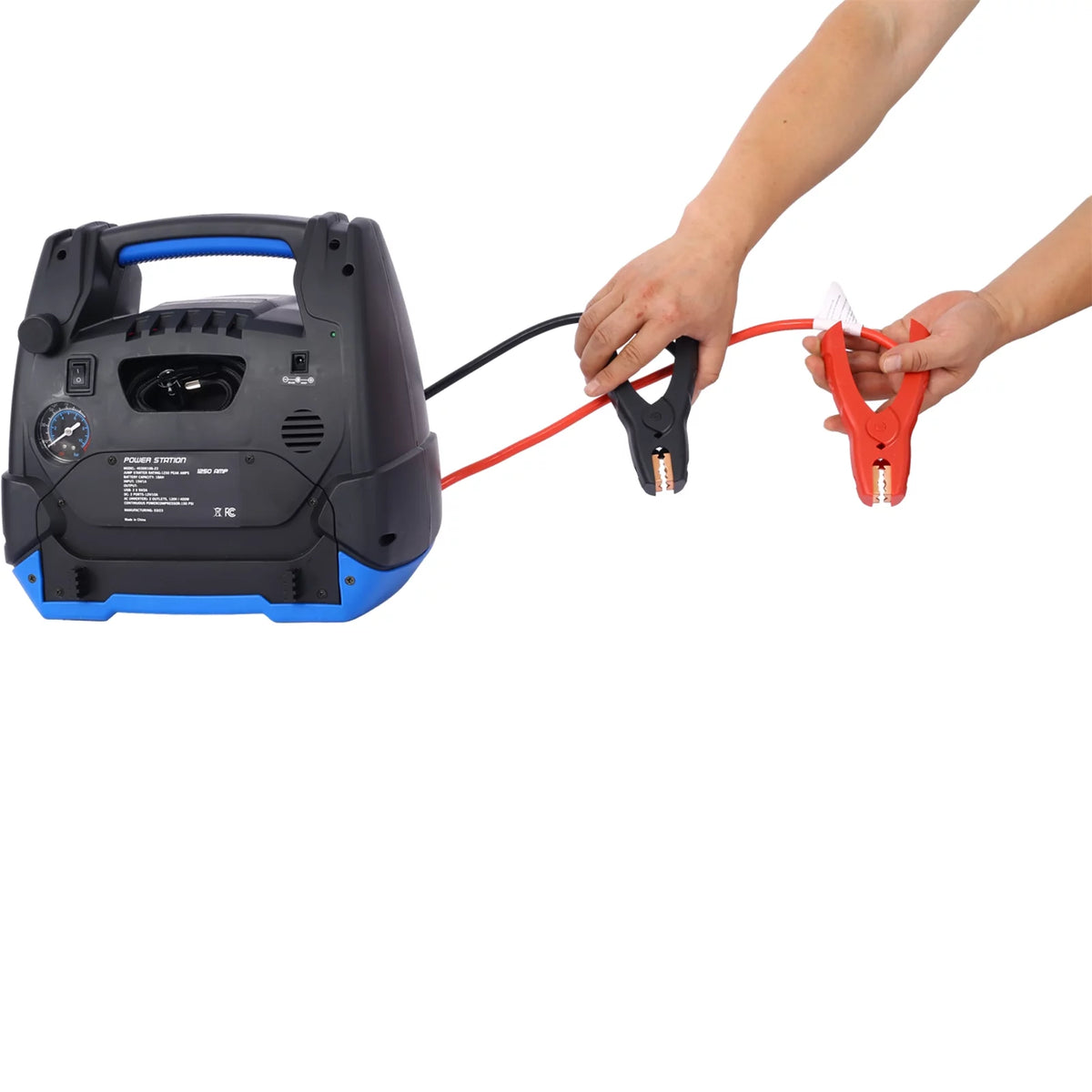 1800 Amps 12V DC Jump Starter with Air Compressor A8880