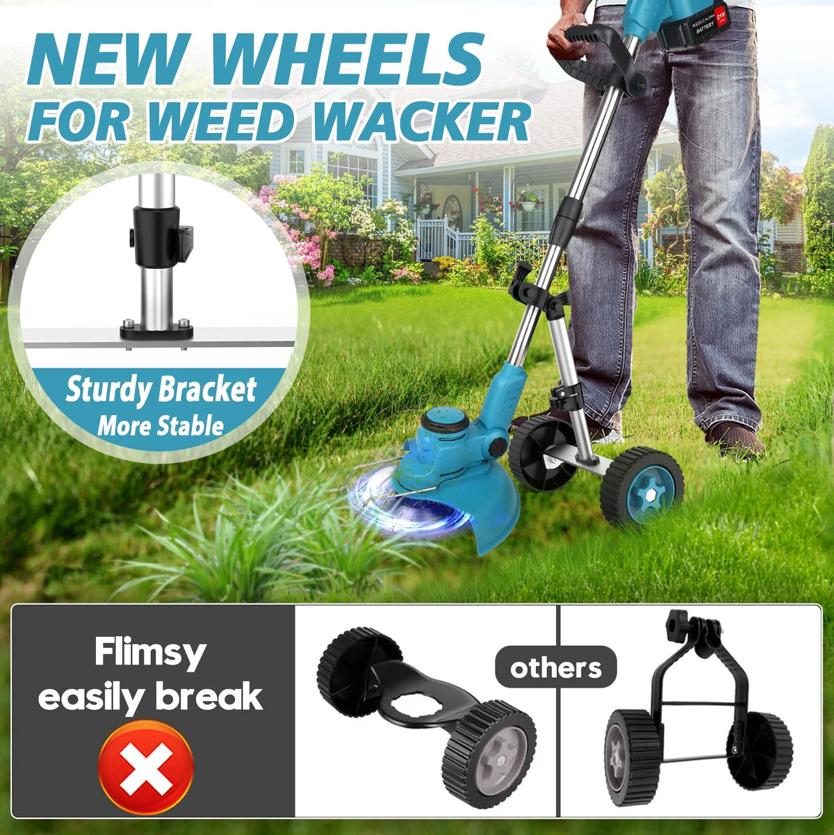 Cordless Electric String Trimmer Edger Z719