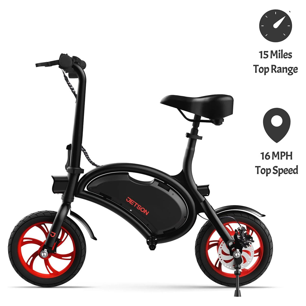 Folding Electric Ride-On with Twist Throttle, Black S32333
