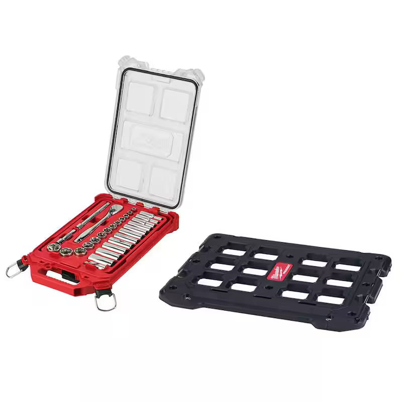 3/8 in. Drive SAE Ratchet and Socket Mechanics Tool Set 28-Piece I873206