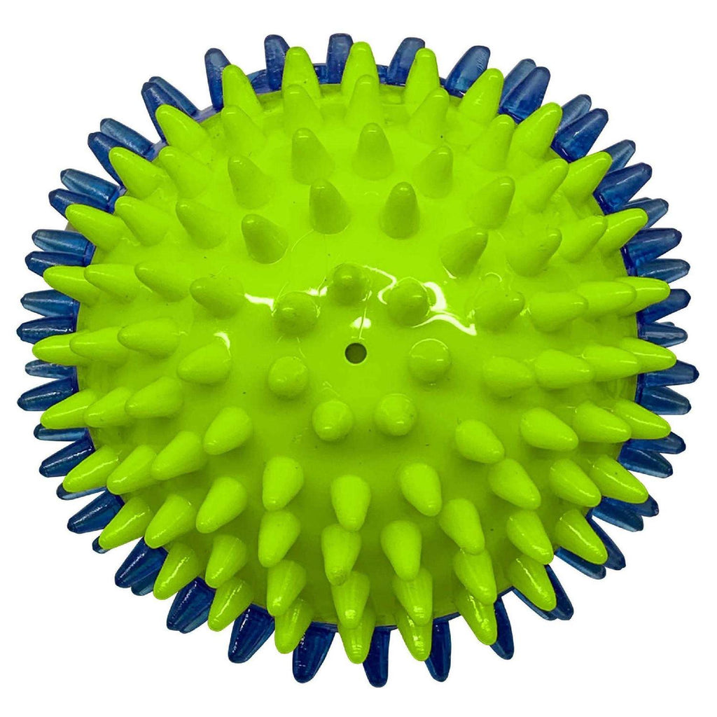 Translucent TPR 3-Part LED & Squeak Ball Dog Toy C6410