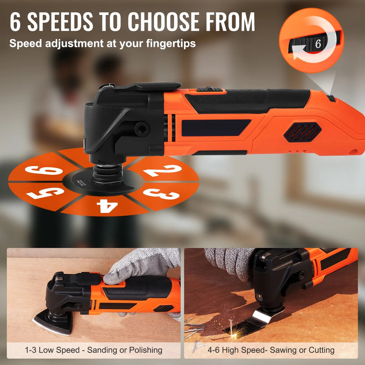 Oscillating Multi Tool 6 Variable Speeds M4813