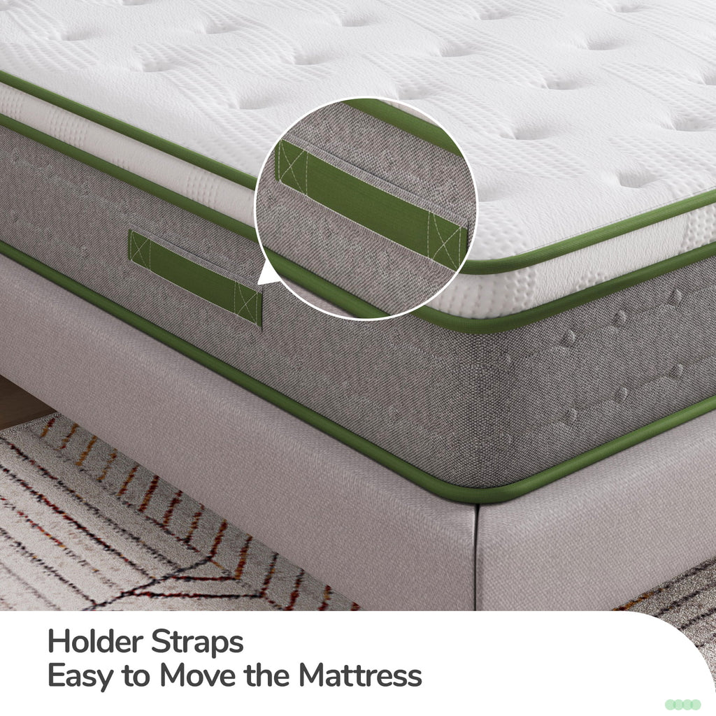 10 inch Memory Foam Hybrid Pocket Spring Mattress King Y16052