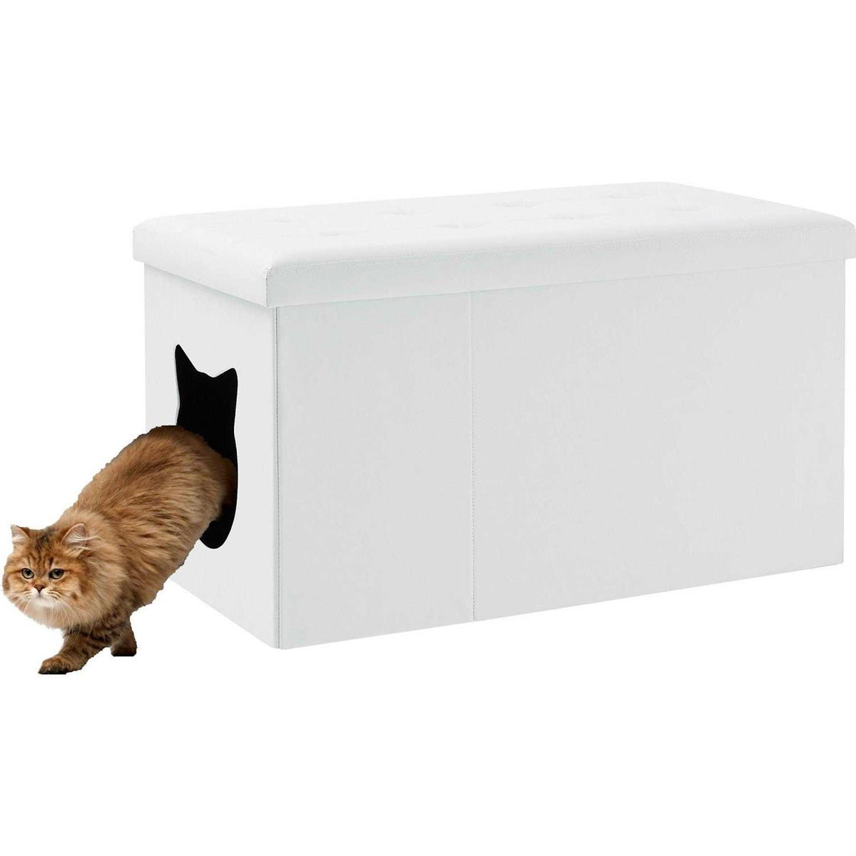 Cat Litter Box Enclosure Bench Ottoman K348208