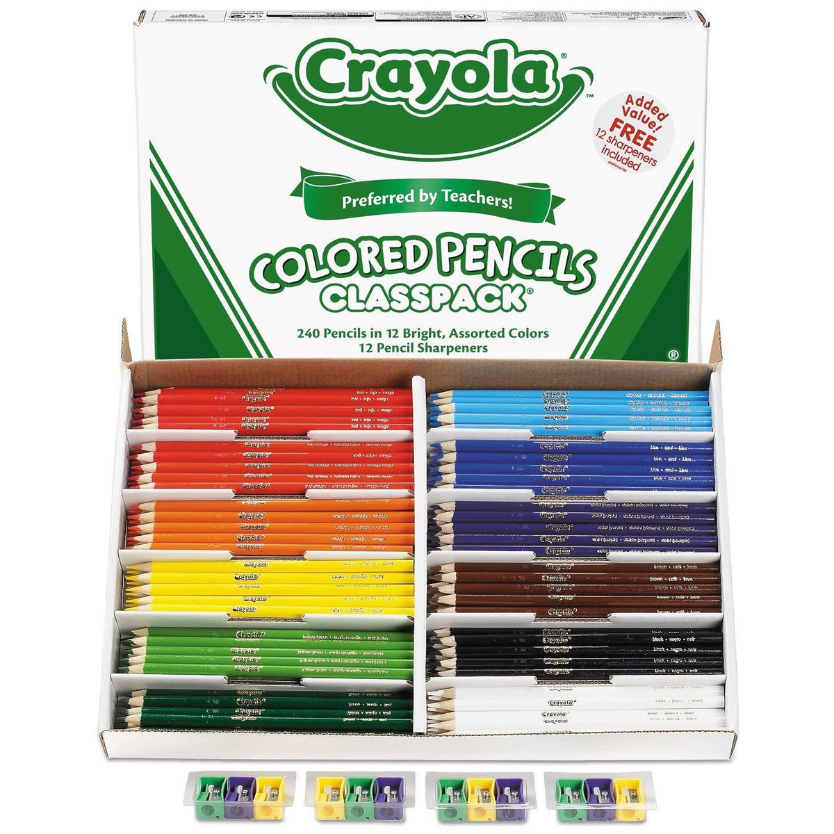 Colored Pencil Classpack 12 Colors 240 Count C80562