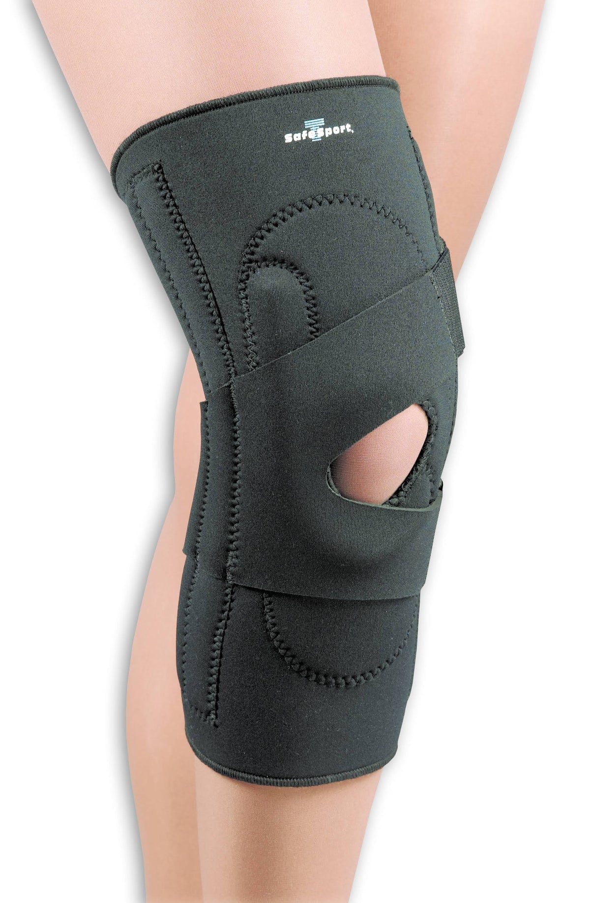 Black Medium Left Knee Stabilizer E2041