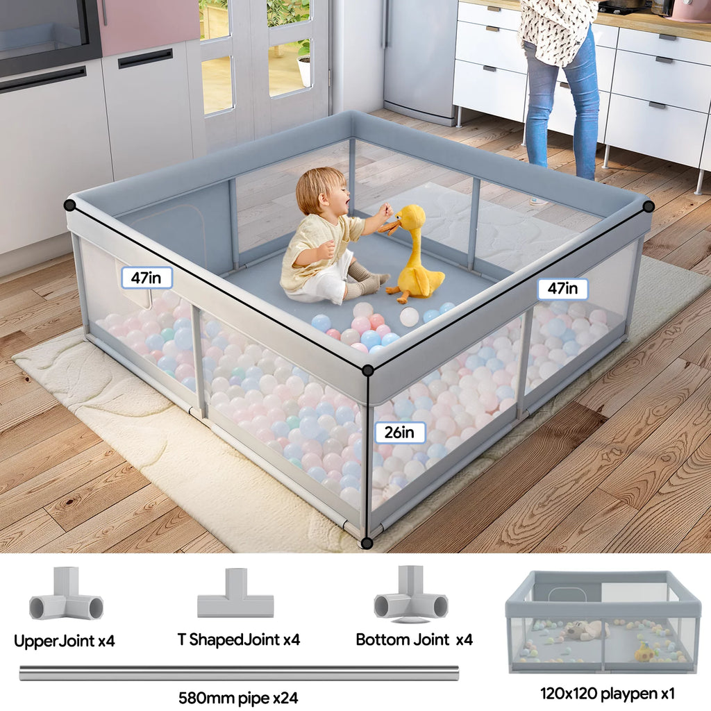 47x47inch Play Pen with Mat C7514