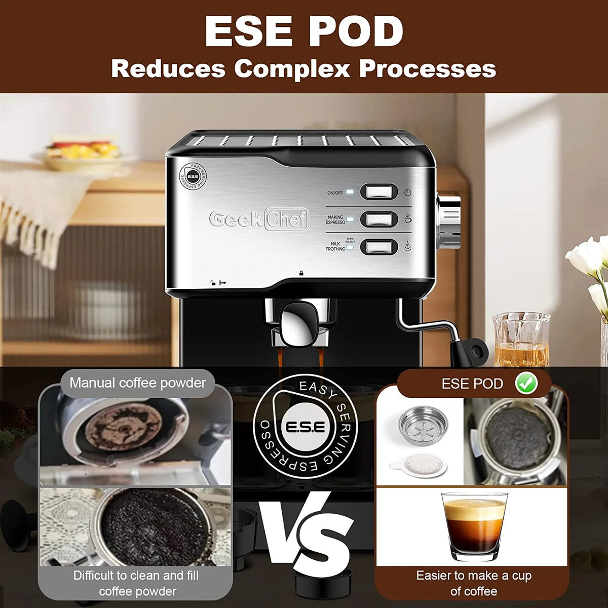 20 Bar Espresso Machine with Milk Frother Z2457