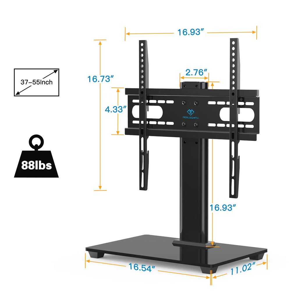 Universal TV Stand for 37-55 inch LCD LED TVs Height Adjustable R160