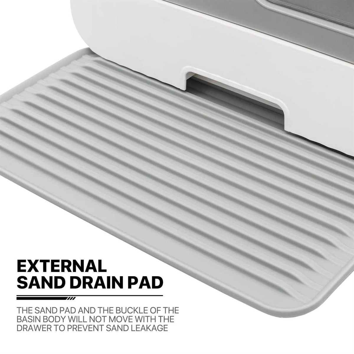Hooded Fully Enclosed Splash-Proof Cat Litter Box with Mat G5383