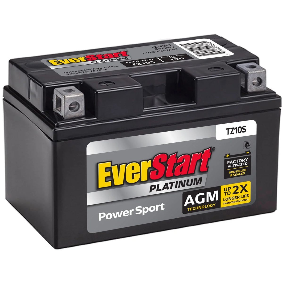AGM Power Sport Battery Group Size TX10S 12 Volt 190 CCA L247