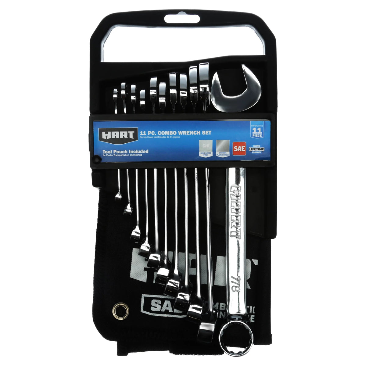 11-Piece Combination Wrench Set with Tool Pouch U799580