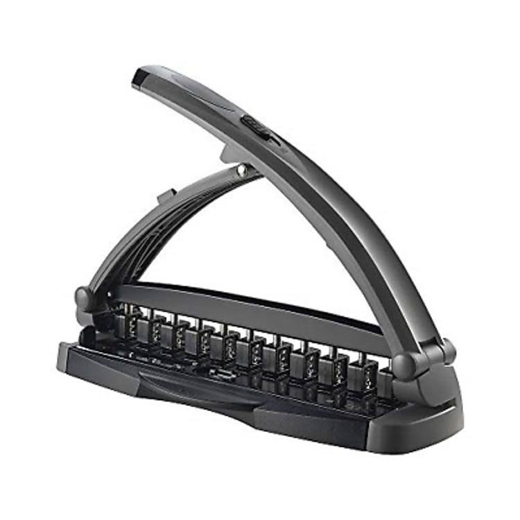 Desktop Paper Punch, 8-Sheet Capacity, Black & Gray V5030