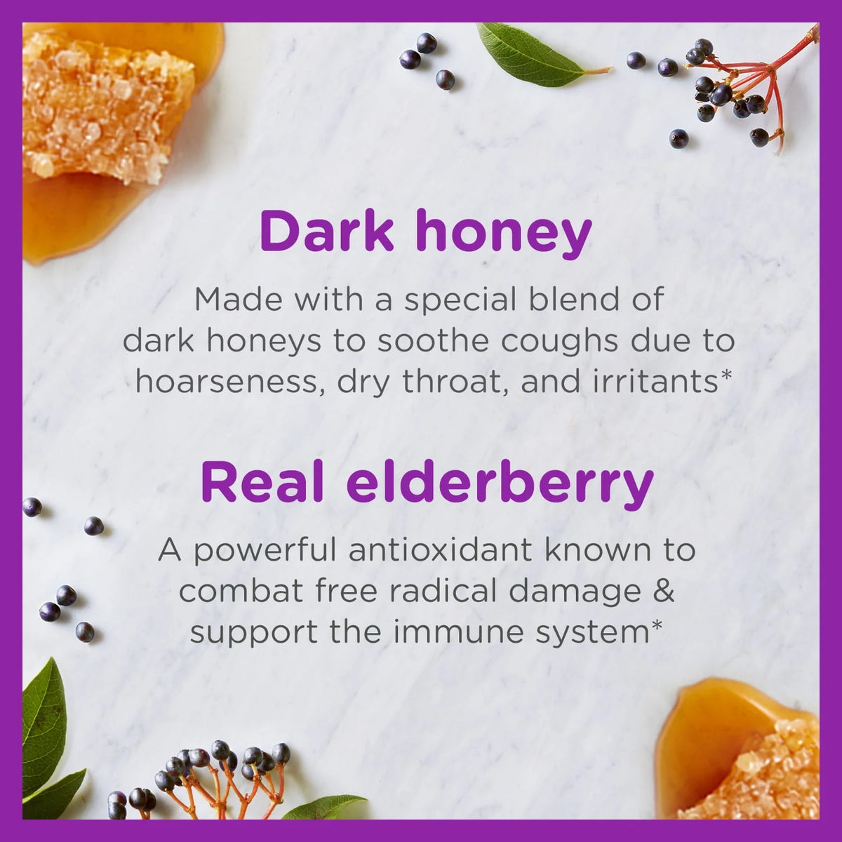 Kids Cough + Immune Daytime with Honey, Vitamin D & Zinc, Mixed Berry, 4FL Oz V245