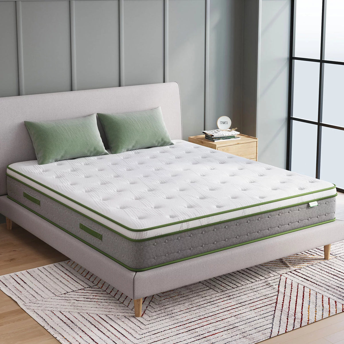 10 inch Memory Foam Hybrid Pocket Spring Mattress King Y16052
