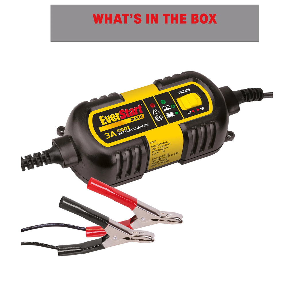 3 Amp 6V/12V Automotive Battery Charger P3533