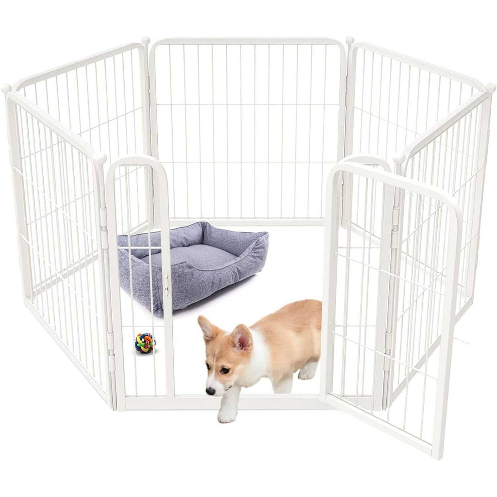 24 inch Dog Playpen with Silicone Foot Pads W1906