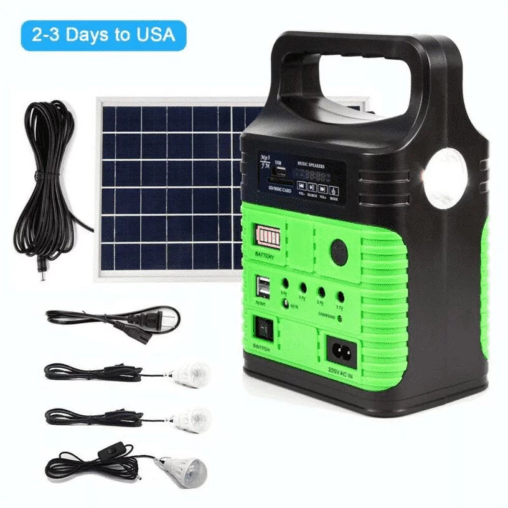 Portable Power Station and Solar Generator with 10W Solar Panel P44978