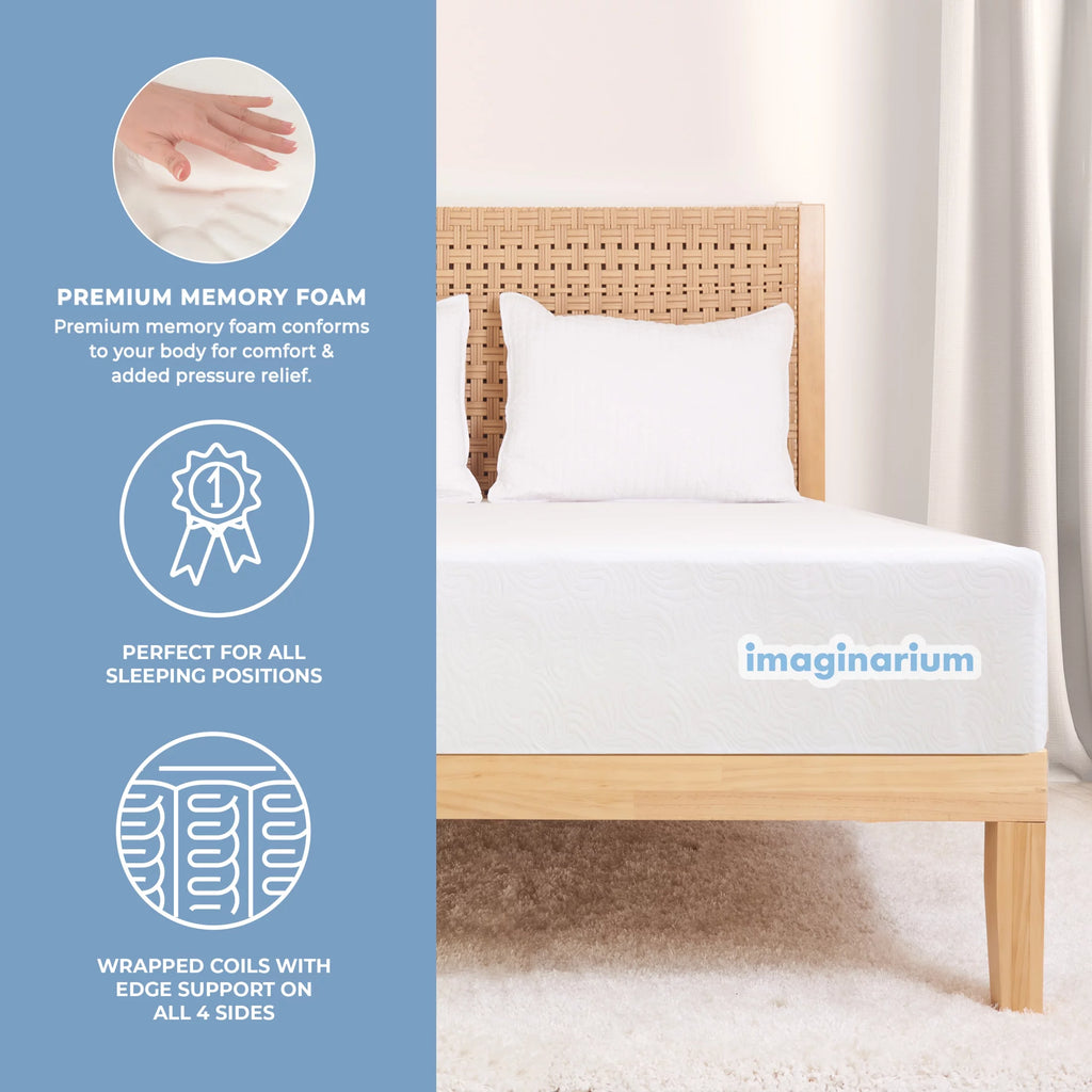 King Memory Foam and Coils Mattress with Antimicrobial Treated Cover R3730