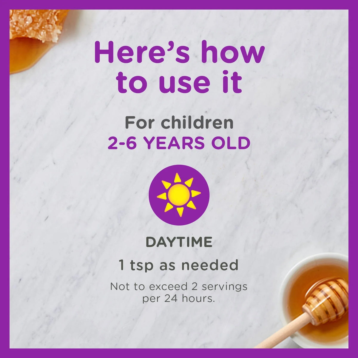 Kids Cough + Immune Daytime with Honey, Vitamin D & Zinc, Mixed Berry, 4FL Oz V245