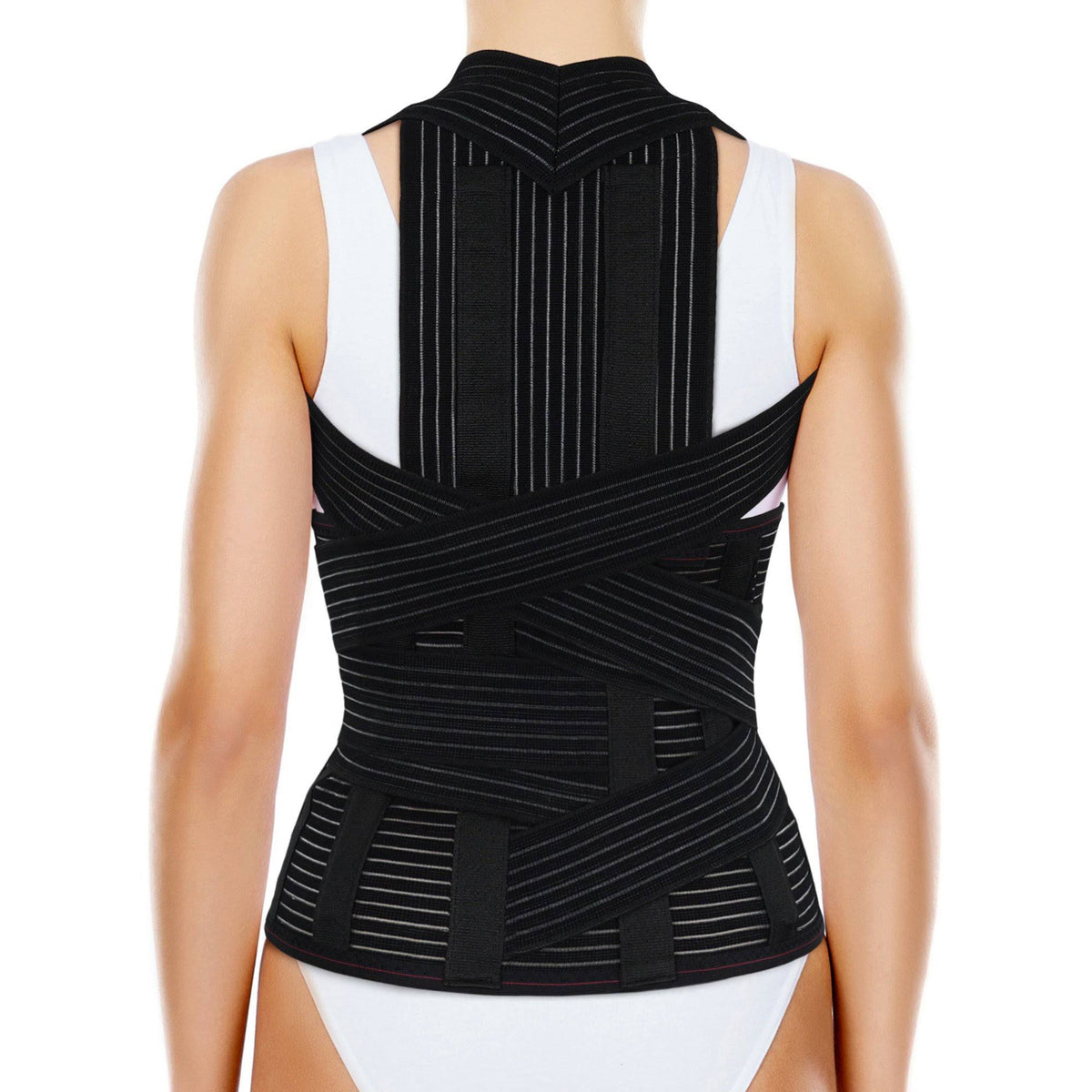Black XL Back Posture Corrector Brace H25322