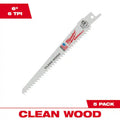 6 TPI Reciprocating Saw Blades 5-Pack L537