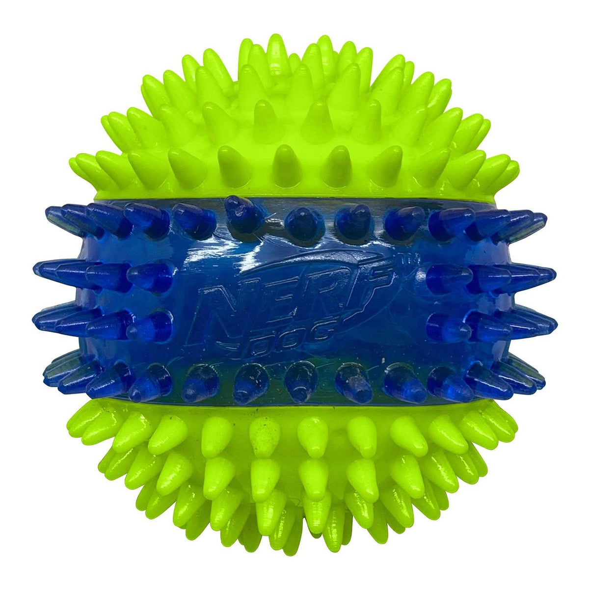 Translucent TPR 3-Part LED & Squeak Ball Dog Toy C6410