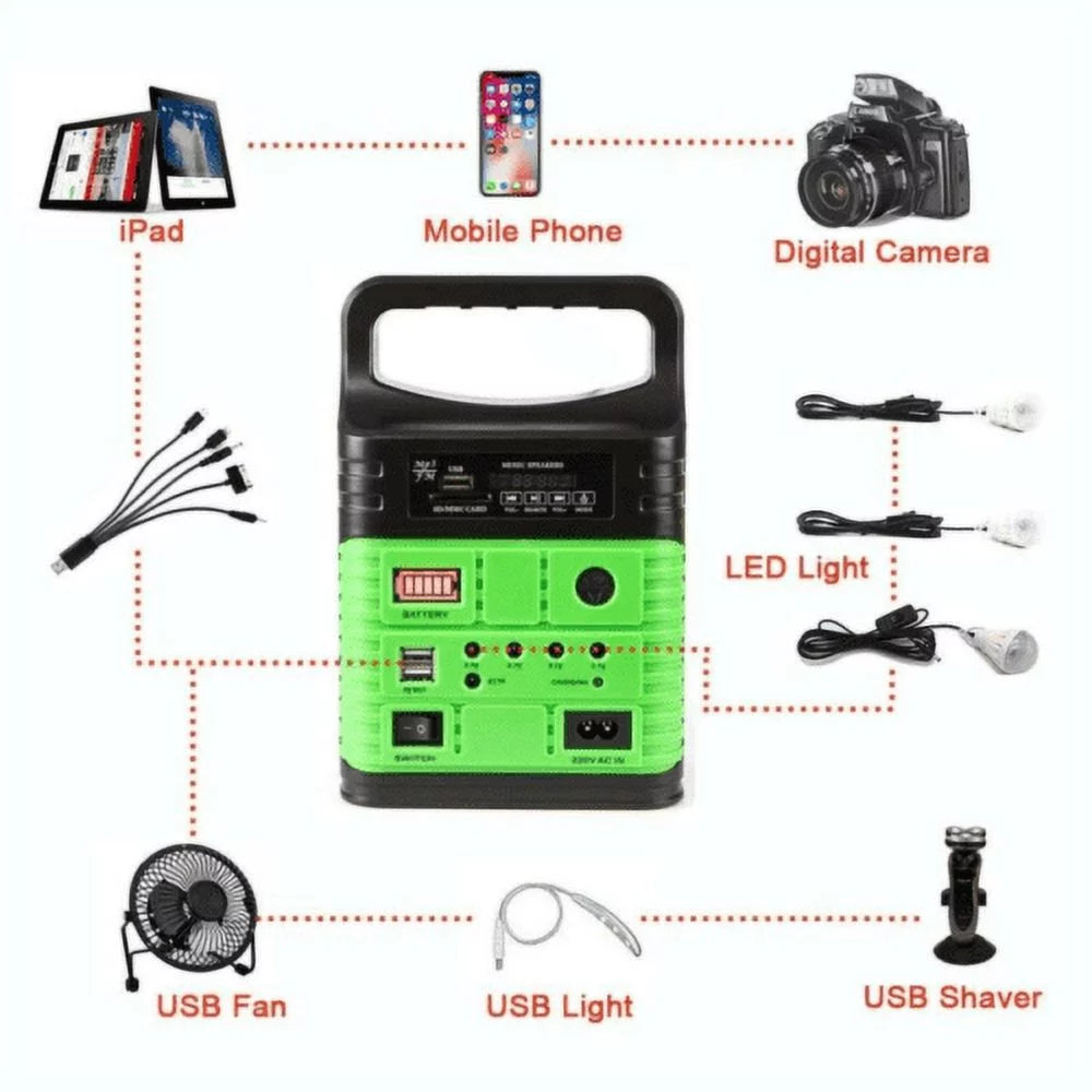Portable Power Station and Solar Generator with 10W Solar Panel P44978