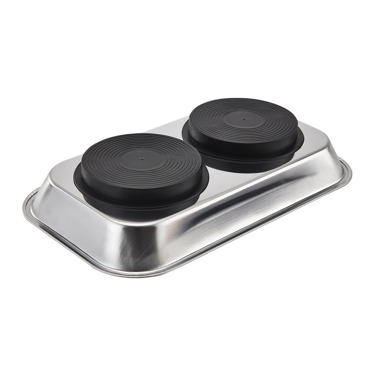9-1/2 in. x 5-1/2 in. Magnetic Stainless Steel Parts Tray H858450