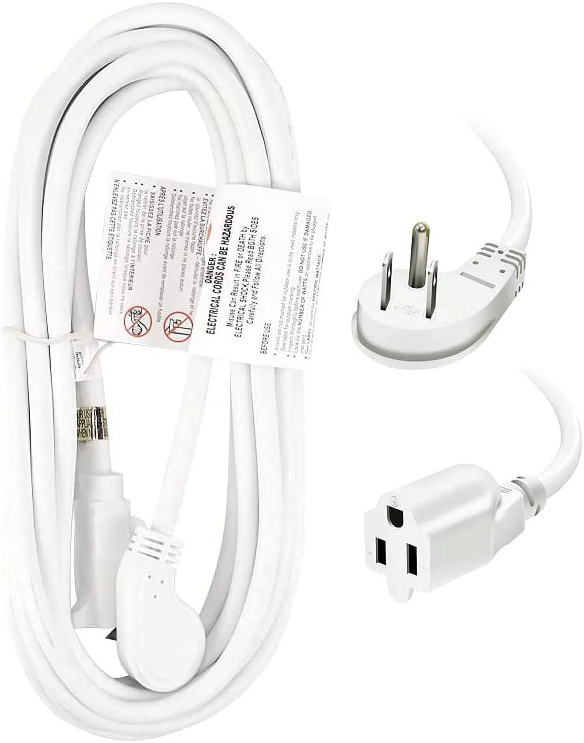 10 Ft 16/3 Flat Plug Indoor Extension Cord V5465