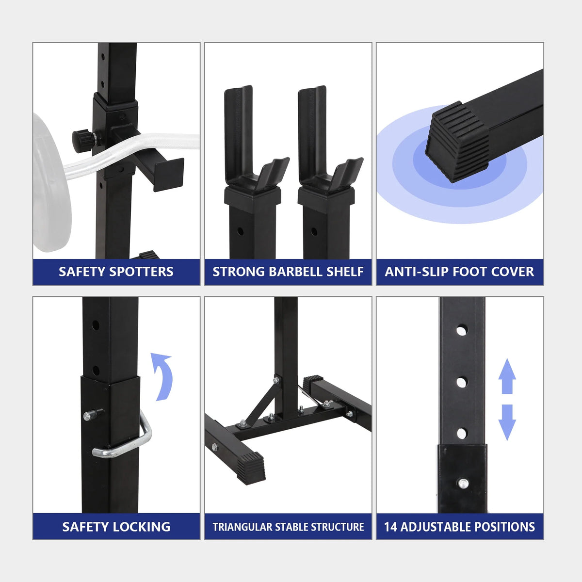 Steel Adjustable Squat Rack R1962
