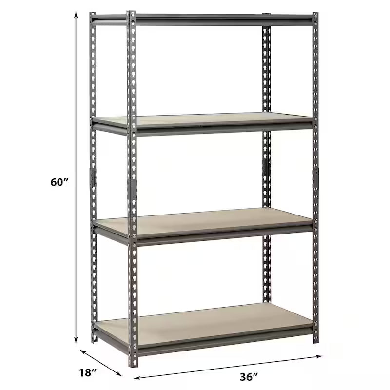4-Tier Steel Storage Shelving Unit Y75427