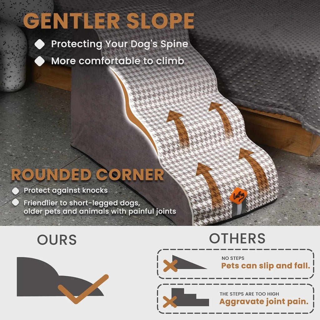 4-Step Non-Slip Dog Stairs D534881