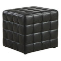 Black Leather-Look Ottoman M485869